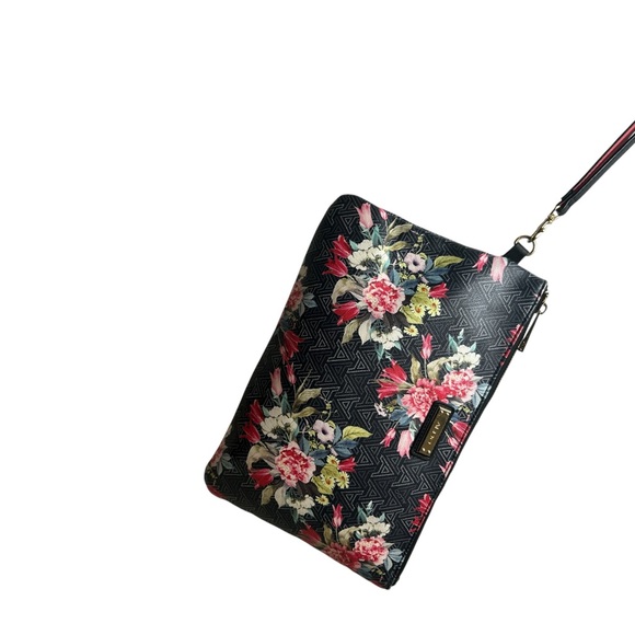 ALDO Black Floral Wristlet Clutch - Picture 7 of 7